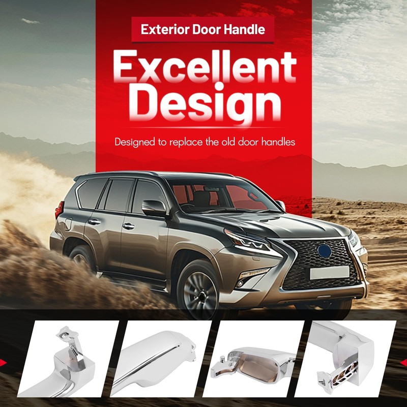JMTAAT Exterior Door Handle Compatible with 2010-2020 Lexus GX460 Toyota