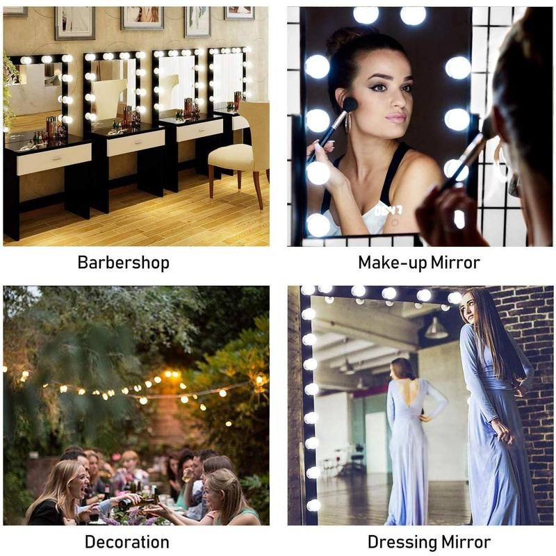 Led Vanity Mirror Lights, Hollywood Style Makeup Light with 10