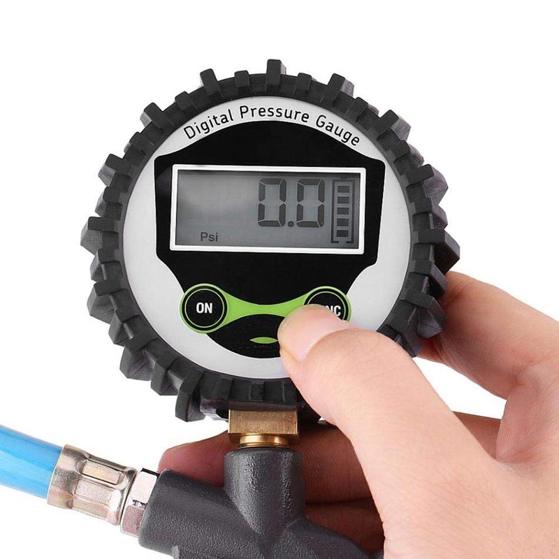 zmart 0-220psi 0-16bar Digital Tire Pressure Meter Tire Pressure Inflator