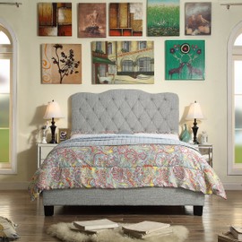 Rosevera Elian Upholstered Panel/Platform Bed Queen