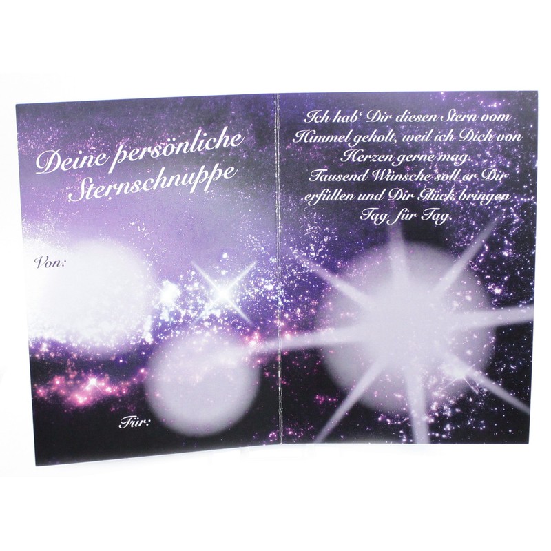 Budawi Gift Set Shooting Star Real Meteorite Pendant with Chain
