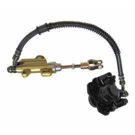 PCC Rear ATV QUAD Brake Caliper Master Cylinder 13" HOSE W/ PADS BK38S