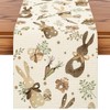 Artscope Happy Easter Table Runner Spring Easter Holiday with Hearts