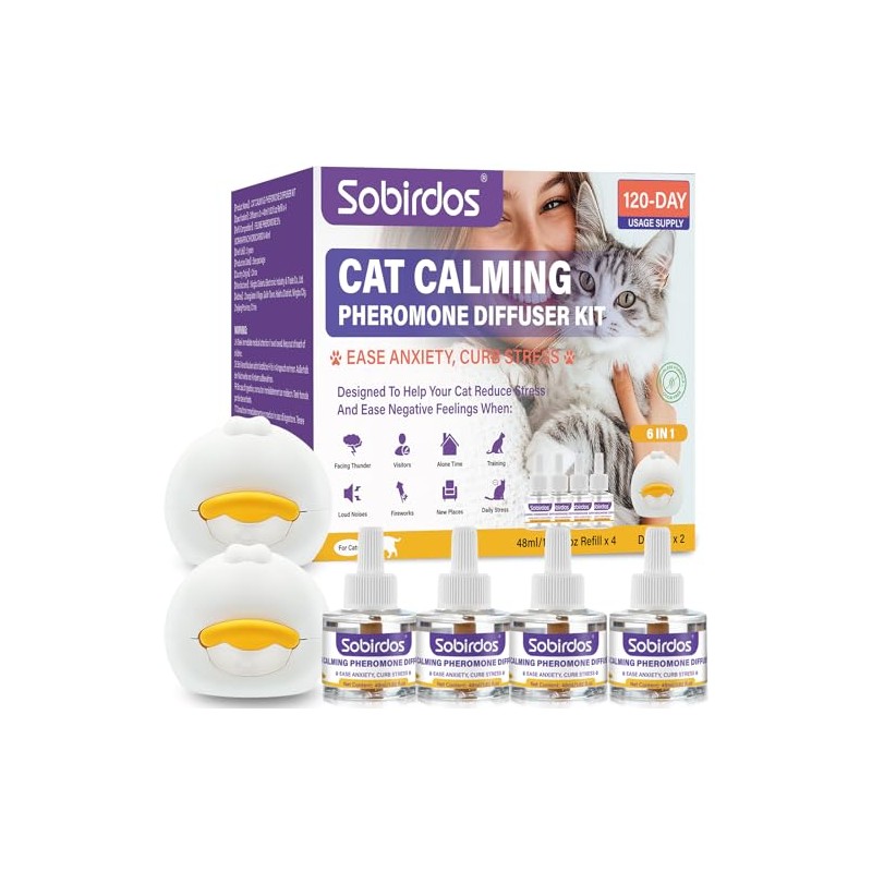 Kit de Difusor de Feromonas Calmantes para Gatos 6 en