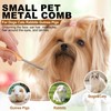 HOP Small Dog Comb with Wooden Handle Metal Dog Eye