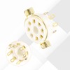 MECCANIXITY 8 Pins PCB Tube Socket Ceramics, Vacuum Tube Protect