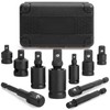 Bates- Impact Socket Adapter and Reducer Set, 10 pcs, 1/4"