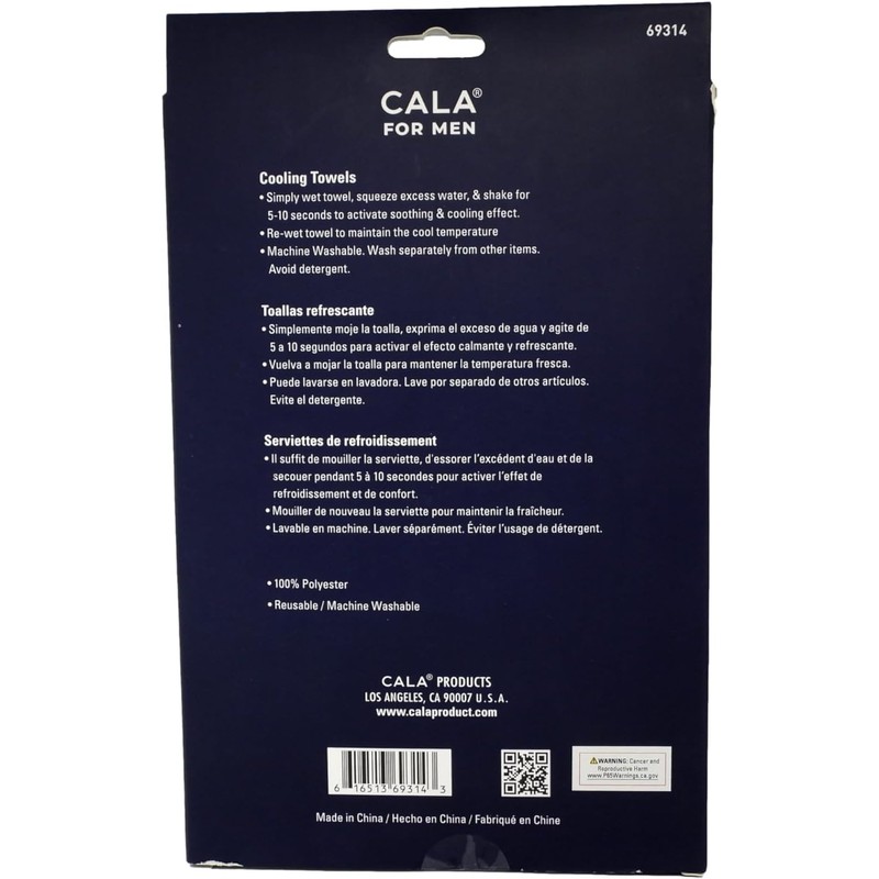 CALA - toallas de enfriamiento (2 piezas, azul y gris)