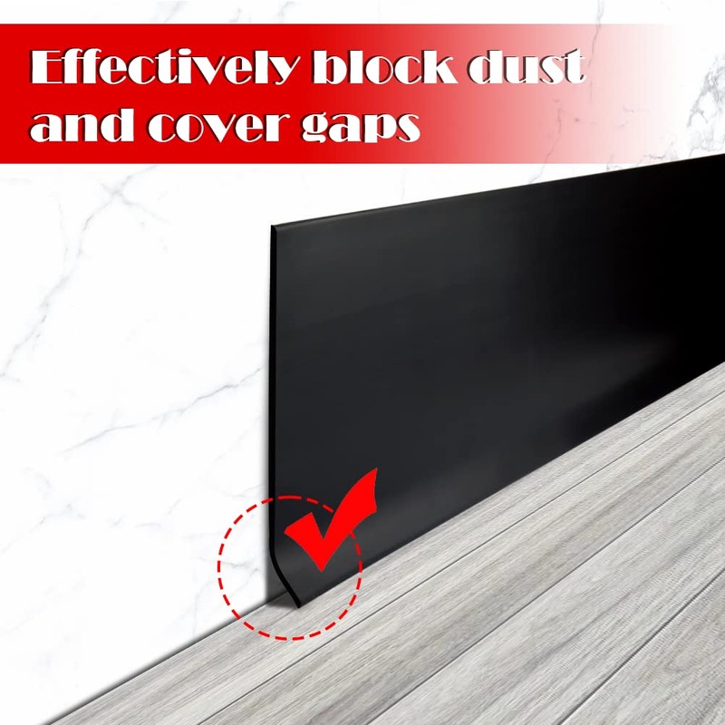 Vinyl Wall Base Baseboard Molding Trim 4" Flexible Self Adhesive