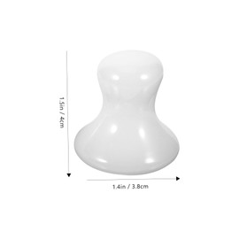 FOMIYES 2pcs Massage Stone Scraping Stone Mushroom Guasha Board Skincare Massage Roller Jade Massage Tools Guasha Tool Face Massager Tool Rose Quartz Aventurine Jade Massage Supplies White