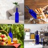 Cornucopia Brands Plastic Wine Bottles (10-Pack, Blue); Empty PLASTIC Bordeaux-Style