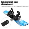 2pcs Snowboard Ankle Ladder Strap Binding Replacement with Black Strap