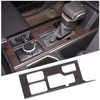 Center Console Gear Shift Panel Cover Trim Oak Wood Style