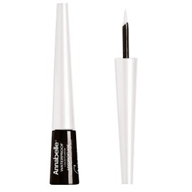 ANNABELLE Annabelle Waterproof Liquid Eyeliner, White, Precise Application, Ultra-Pigmented & Glossy Shades, 24H Long-Lasting, Waterproof, Oil-Free, Gluten-Free, Vegan, Cruelty-Free, 3 Ml