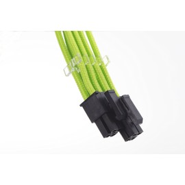 Phanteks 8 to 8 (4+4) Pin M/B Premium Sleeved Extension Cable 19.68" 500mm Length, Green (PH-CB8P_GR)