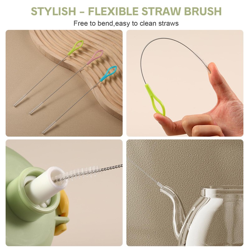 3 Pcs 3 in 1 Cup Lid Cleaning Brush, 2024