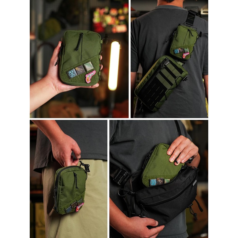 TACTICAL_GEEK Block E Series EDC Pouch Compact Belt Bag, Multi-Purpose