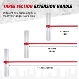48"x8" Magnesium Bull Float for Concrete Finishing - Heavy-Duty Cement Smoothing Tool With Adjustable Handle Bracket
