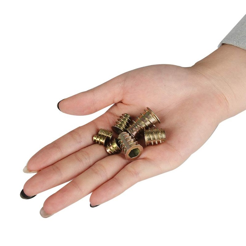 TERF® M10 (10mm) X 25mm Wood Insert Hex Socket Nuts