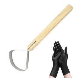 TOBEOME Schabemesser für Felle Schaberfleischmesser Gerbereizubehör Lederherstellungswerkzeuge Pelzbekleidungsverarbeitung