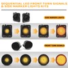 Gempro LED Sequential Turn Signals Side Marker Light Kits for
