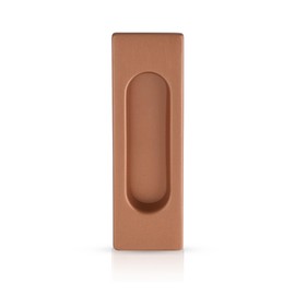 Gedotec Sliding Door Handle Made of Metal [Countersunked] Handle Shell Sliding Door Copper Bronze Matt Coated I Shell Handle Square 125 x 40 mm I Furniture Handle for Inlet I Grip Recessed Sliding