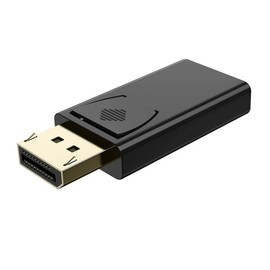 VMOJO DisplayPort Male to HDMI Female Adapter | DP to HDMI Converter Gold Plated | Compatible with Computer/Desktop/Labtop/PC/Monitor/HDTV - Black