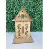 Paquete Kit de 4 Nichos Con Techo Triangular Altar Ofrenda