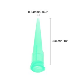 Auniwaig 120PCS Industrial Blunt Tip 18ga Green Tapered Dispensing Fill Needle Precision Plastic