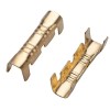 Suzoye 100 Pieces U Shape Copper Ring Terminals Crimp Wire