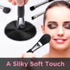 Brush Master 브러시 마스터 트래블 메이크업 브러시 세트 파우치, 5PCS