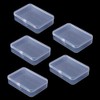 Aoktorkit 5PCS Square Transparent Plastic Organizer;11.3 * 8.4 * 2.9cm