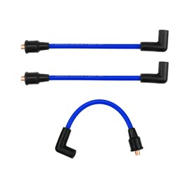 Paquete de 3 cables de bujía fueraborda premium de 7 pulgadas de repuesto 18-8819-1 para Mercury Mariner 110 9.8hp 1975-1989