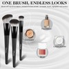 Start Makers Makeup Brushes 3Pcs Set, Foundation Brush for Liquid
