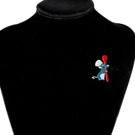 BLEOUK Rat Brooch Pin Jewelry Mouse Gift Rat Lover Present Cartoon Movie Fans Gift