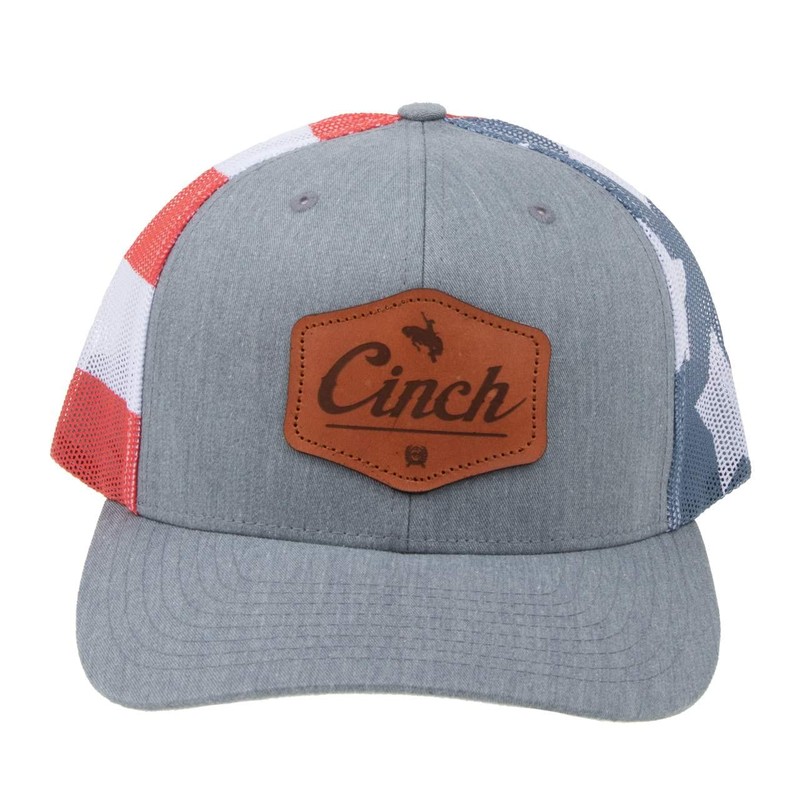 Cinch Red, White, and Blue American Flag Mesh Back Cap
