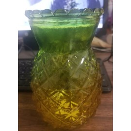 BarConic (ONE) 20 oz PINEAPPLE GLASS HAWAIIAN,TIKI STYLE COCKTAIL 6 1/4" TALL, 3 1/4" DIA