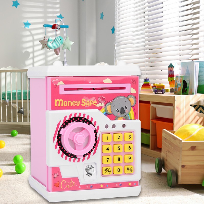 Money Box Cute Cartoon Children Kid Auto Scroll Paper Electronic