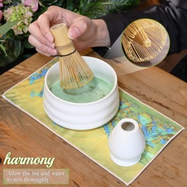 SiBeiXiuMatcha Mixer Set, 7 Matcha Sets, Japanese Matcha Set, Matcha Tea Set for Making Breakfast/Matcha Latte, Matcha Mixer and Bowl and All Accessories, Matcha Lovers/Friends/Family
