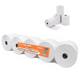 Star SP700 Kitchen Printer Paper (5 Rolls each) 3" x 150' 1-Ply Bond Receipt 10 Rolls POS Cash Register Point of Service Printer Paper Also works for M188B, TMU220