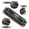 East top Harmonica Blues Harmonica 10 Hole Harmonica A Tone