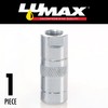 LUMAX LX-1400 Silver 1/8" NPT Standard Grease Coupler for Grease