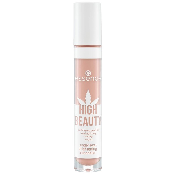 essence High Beauty Under Eye Brightening Concealer, No. 02 Peach Beige, Nude, Brightening, Nourishing, Regenerating (5.5 ml)