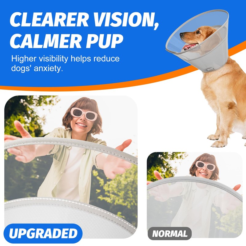 Joypig Dog Cone Collar with Soft Padding to Stop Licking,