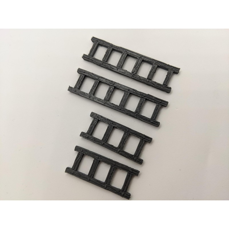 4x Ladders Pack Set | 28mm 1/56 Scale Miniature |