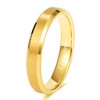 TRUMIUM 4MM Gold Wedding Bands for Women Men Tungsten Carbide