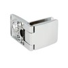Gedotec Glass Door Hinge Middle Hinge Silver Matt Square I