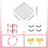 SOFPLATE 9Pcs Press on Nail Box Set Plastic Manicure Box
