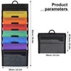 Colexy Hanging Wall File Folder Organiser, A4 Cascading Magazine Chart