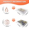 Hesena 320 Pcs Cute Paper Clips Set, 160 Pcs Round